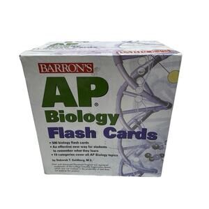 Barron's AP Biology 500 Flash Cards Deborah Goldberg Study Set